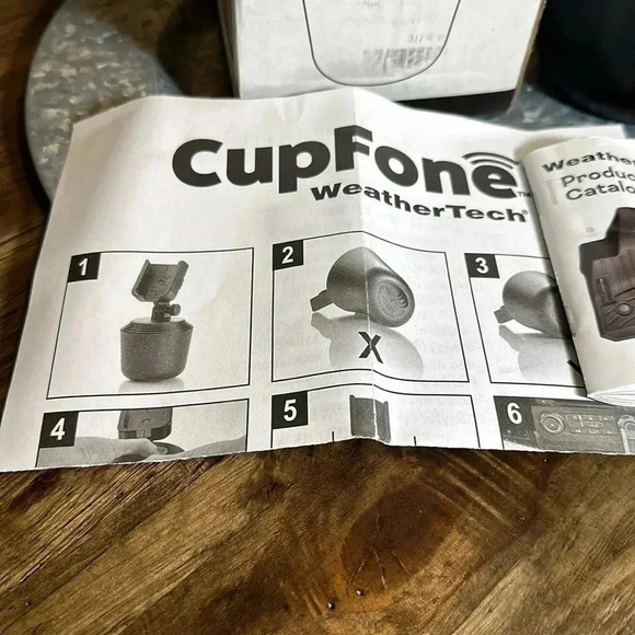 NWT WeatherTech CupFone Cell Phone Holder Black Universal Brand - Picture 6 of 11
